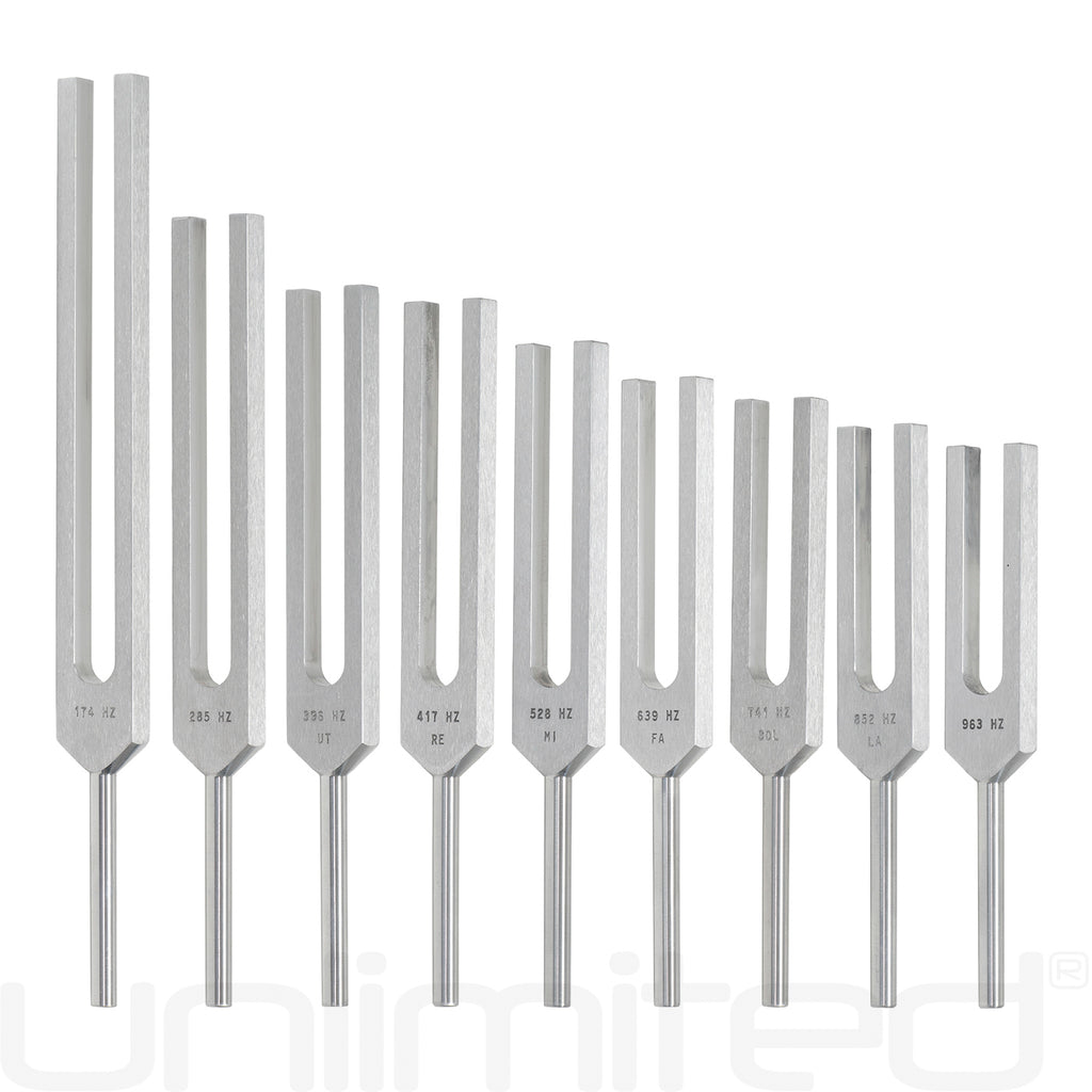 Luminanti Solfeggio Body Set of 9 Tuning Forks (Unweighted)