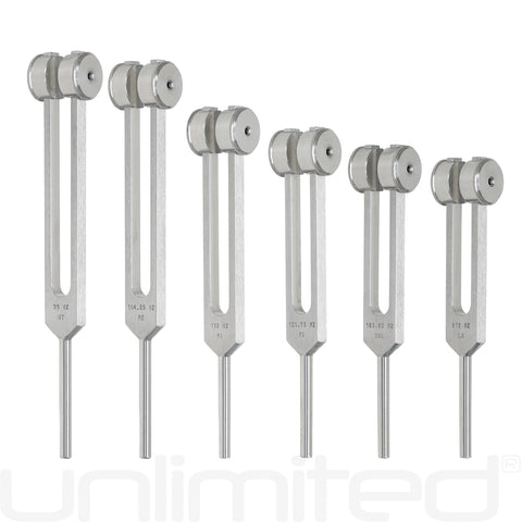 Luminanti Solfeggio Body Set of 6 Tuning Forks (Weighted)