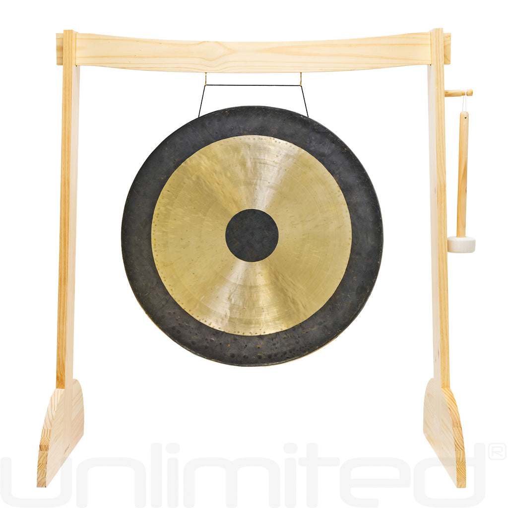 28" to 30" Gongs on the Small Lunaphonic Wood Gong Stand
