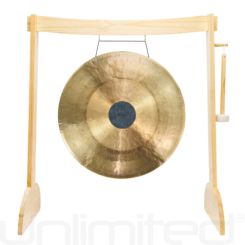 28" to 30" Gongs on the Small Lunaphonic Wood Gong Stand
