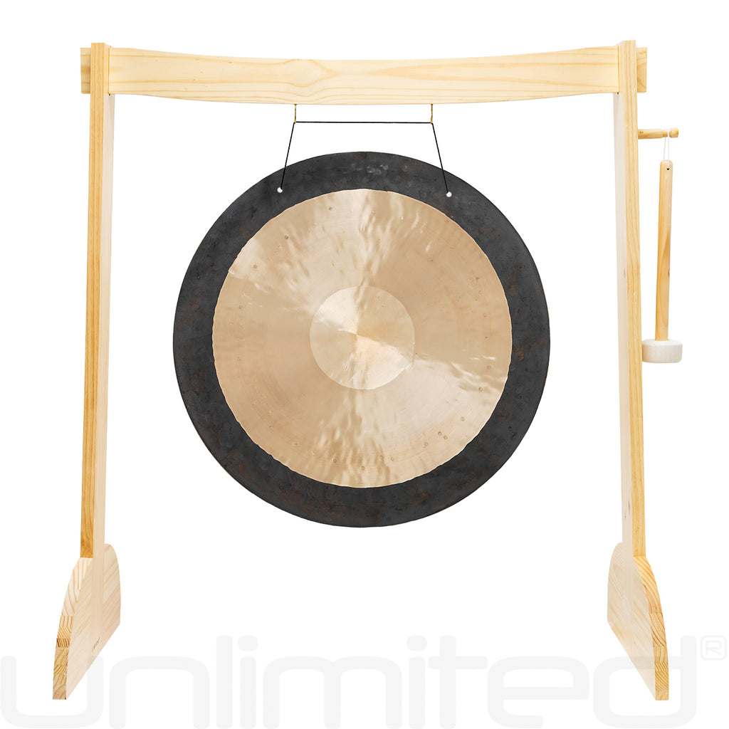 28" to 30" Gongs on the Small Lunaphonic Wood Gong Stand