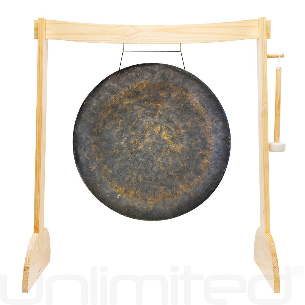 28" to 30" Gongs on the Small Lunaphonic Wood Gong Stand