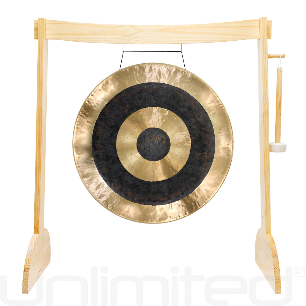 28" to 30" Gongs on the Small Lunaphonic Wood Gong Stand