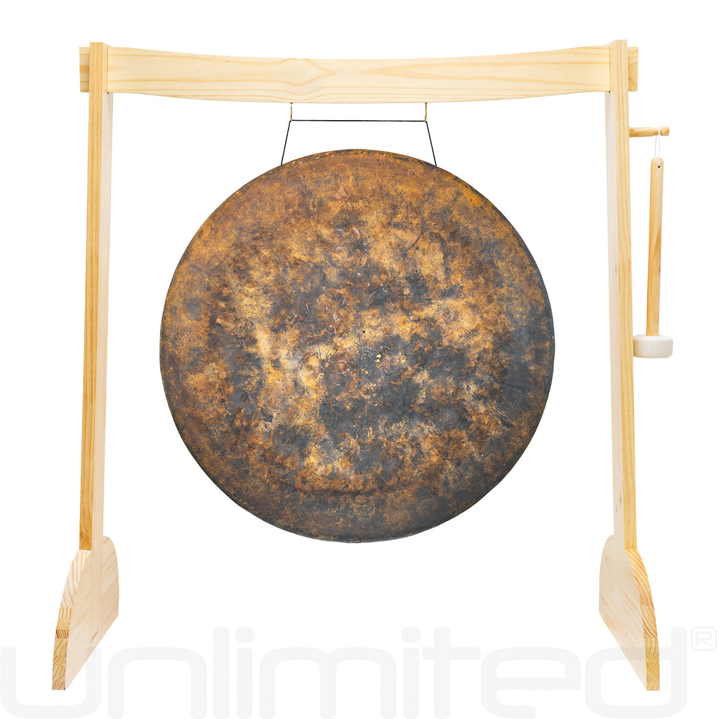 28" to 30" Gongs on the Small Lunaphonic Wood Gong Stand