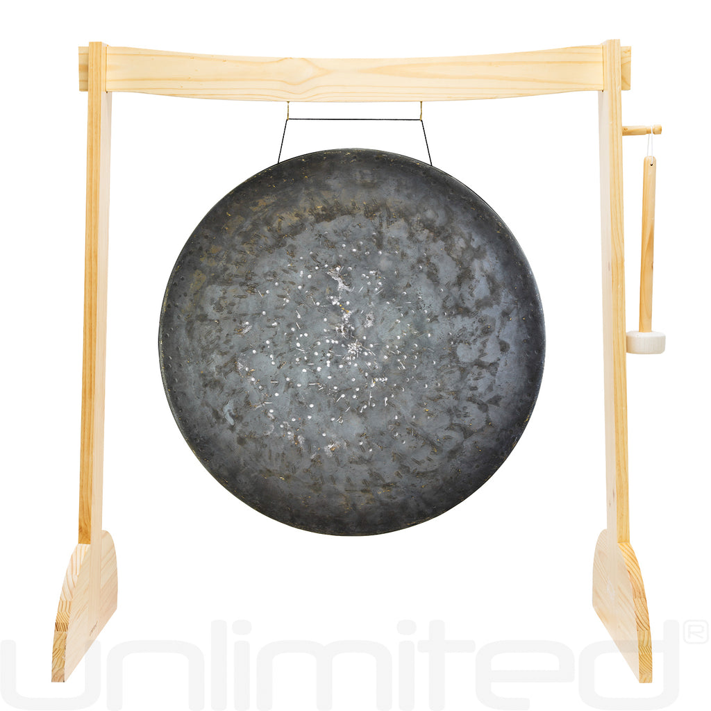 28" to 30" Gongs on the Small Lunaphonic Wood Gong Stand