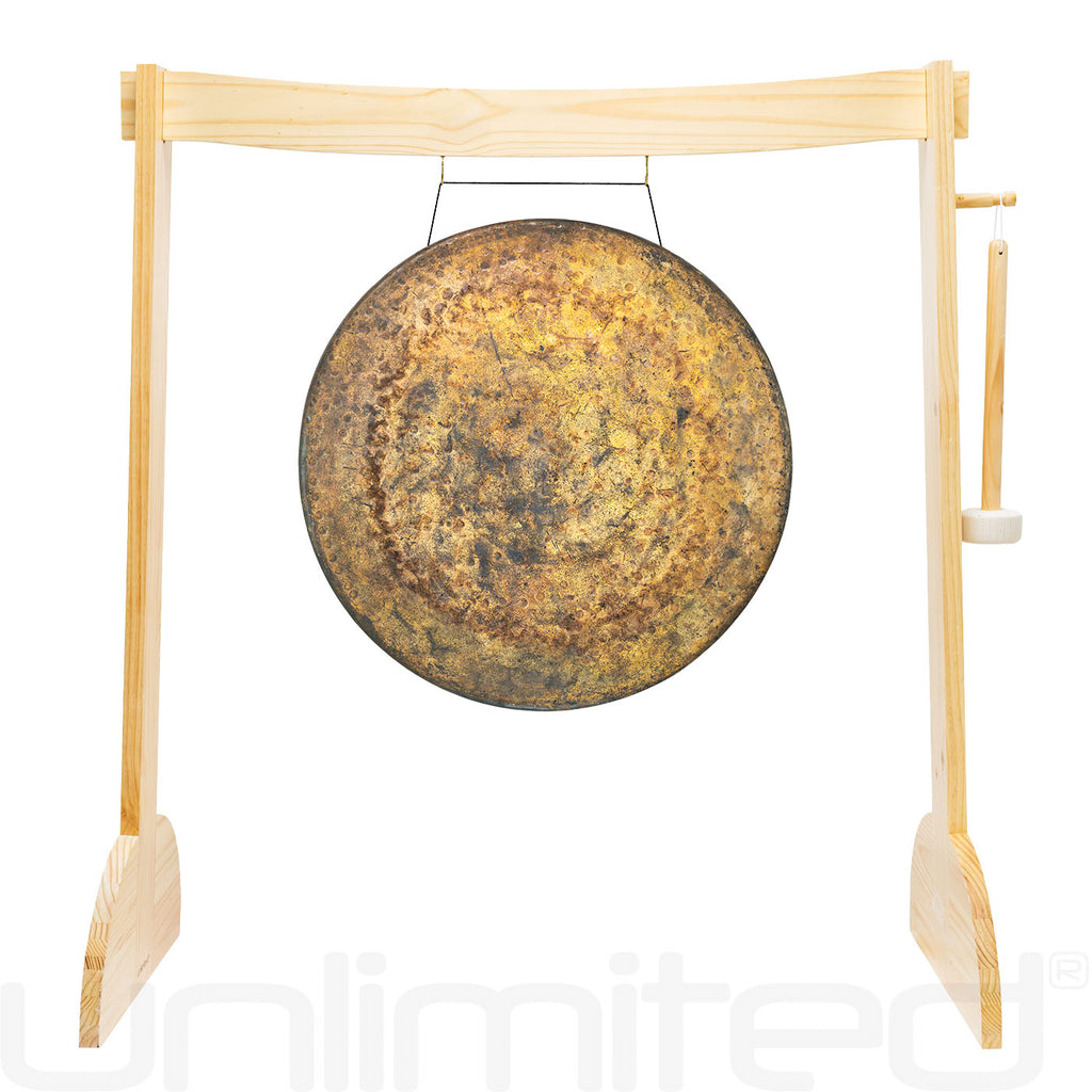 24" to 26" Gongs on the Small Lunaphonic Wood Gong Stand