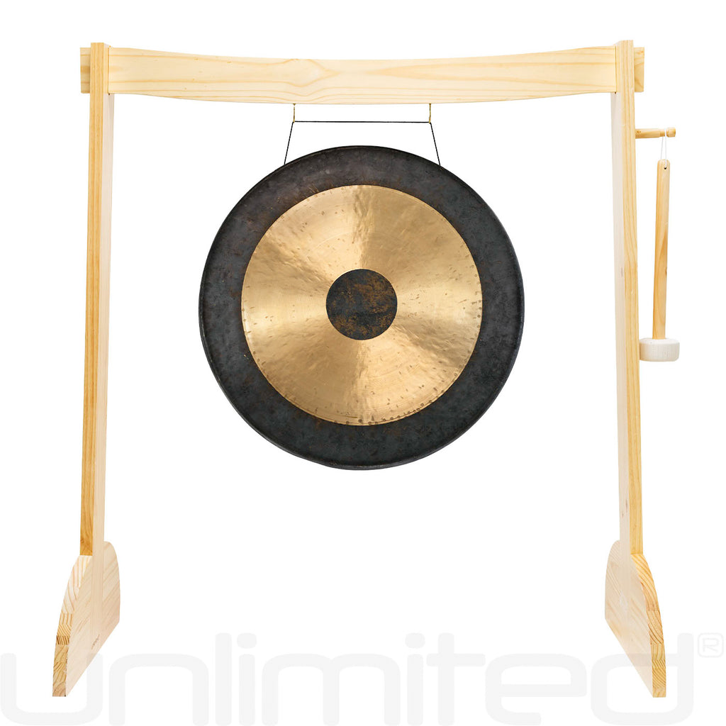 24" to 26" Gongs on the Small Lunaphonic Wood Gong Stand