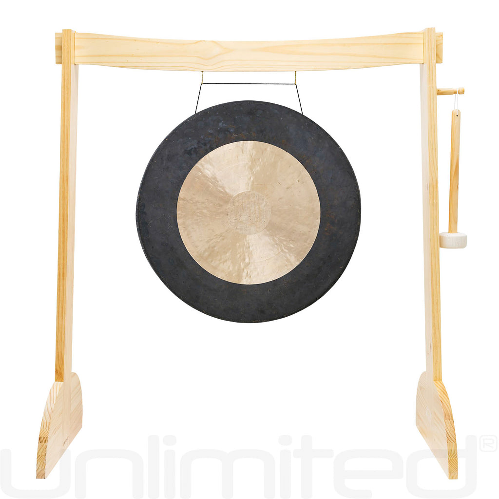 24" to 26" Gongs on the Small Lunaphonic Wood Gong Stand