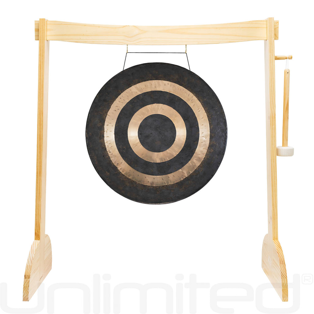 24" to 26" Gongs on the Small Lunaphonic Wood Gong Stand