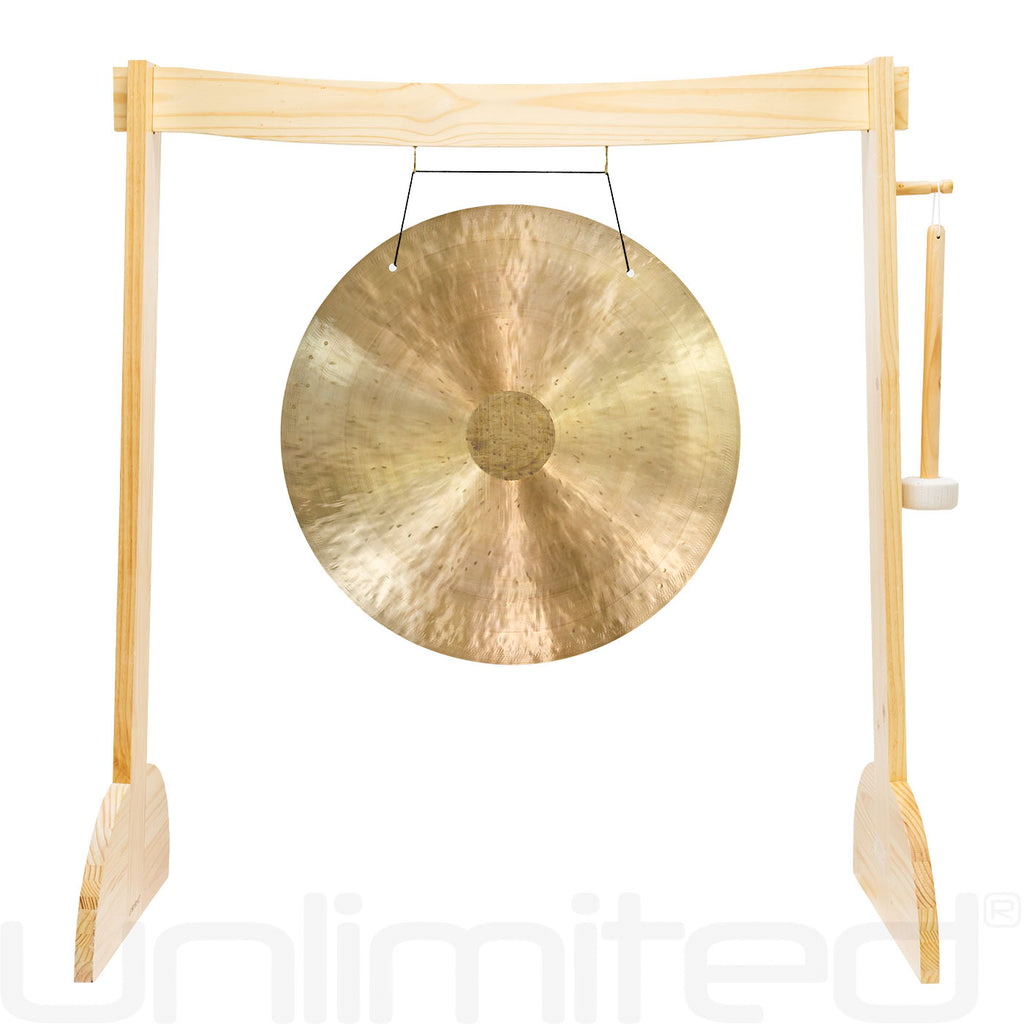 24" to 26" Gongs on the Small Lunaphonic Wood Gong Stand