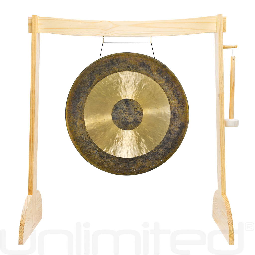 24" to 26" Gongs on the Small Lunaphonic Wood Gong Stand