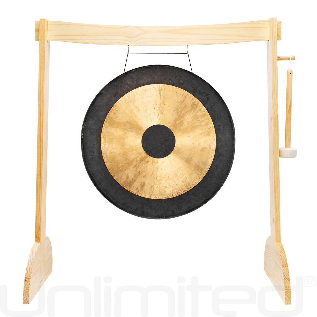 24" to 26" Gongs on the Small Lunaphonic Wood Gong Stand