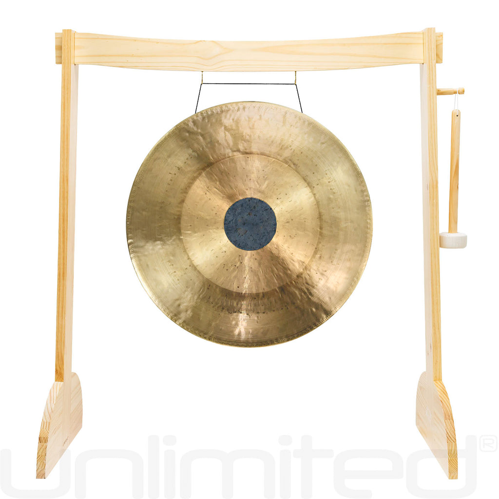 24" to 26" Gongs on the Small Lunaphonic Wood Gong Stand