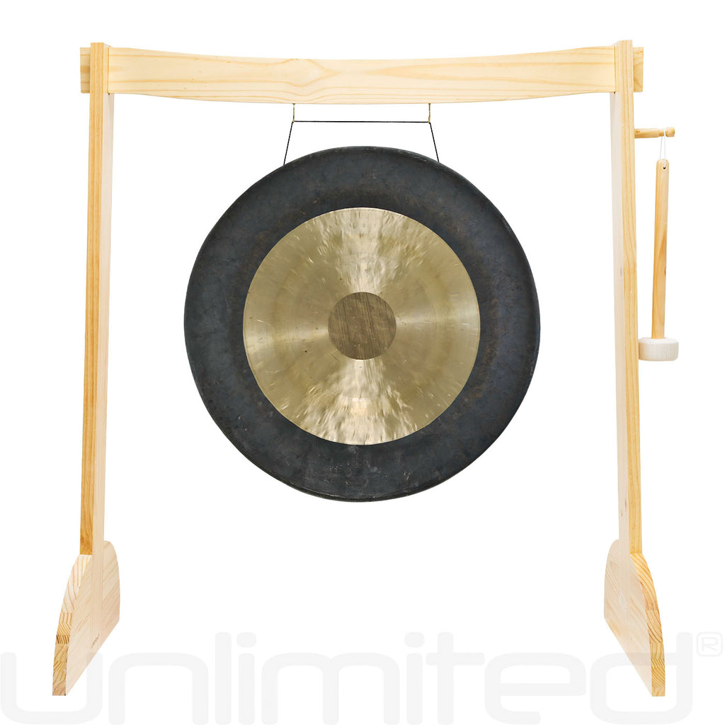 24" to 26" Gongs on the Small Lunaphonic Wood Gong Stand