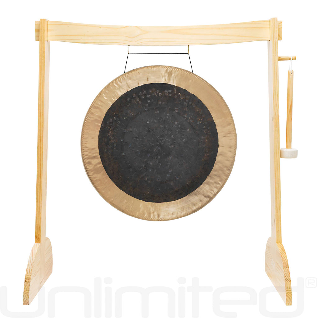 24" to 26" Gongs on the Small Lunaphonic Wood Gong Stand