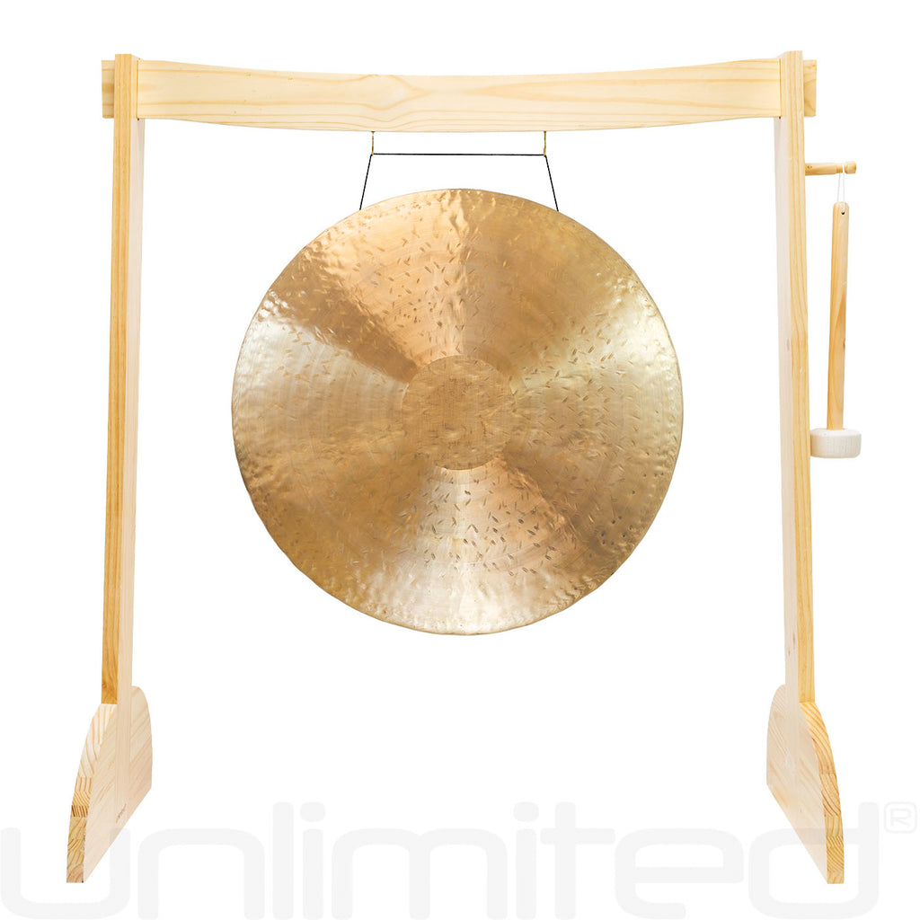 24" to 26" Gongs on the Small Lunaphonic Wood Gong Stand
