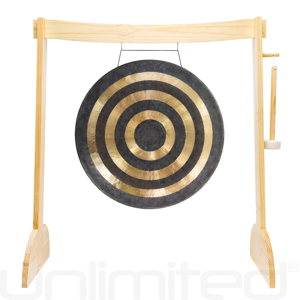 24" to 26" Gongs on the Small Lunaphonic Wood Gong Stand