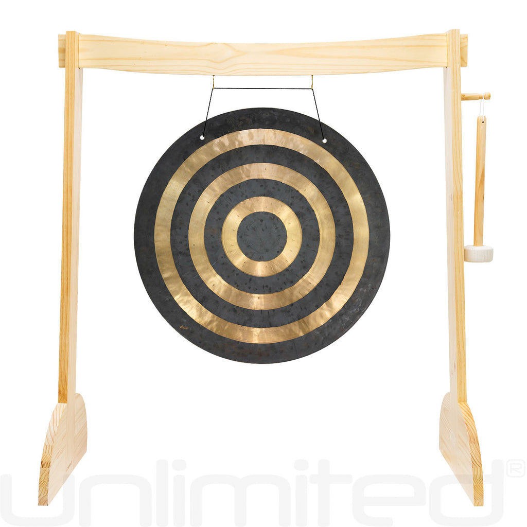 24" to 26" Gongs on the Small Lunaphonic Wood Gong Stand