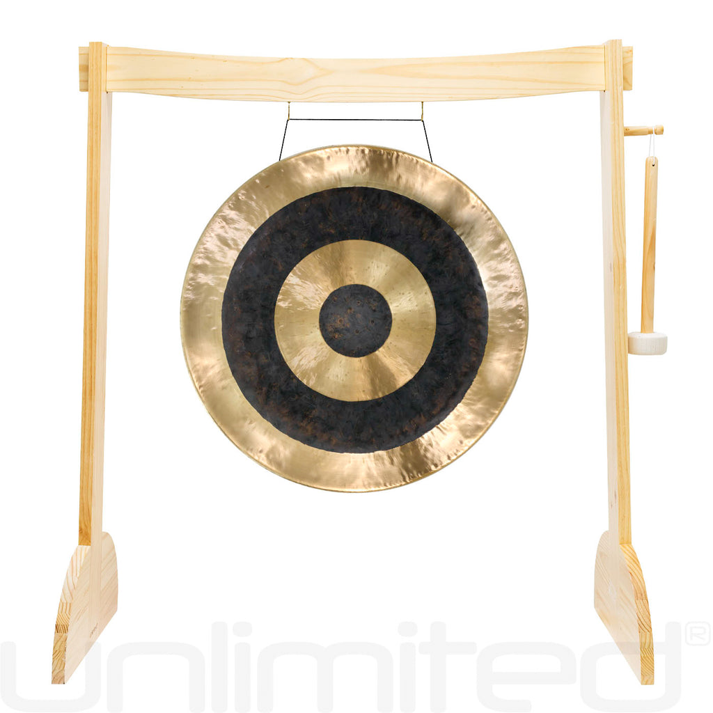24" to 26" Gongs on the Small Lunaphonic Wood Gong Stand