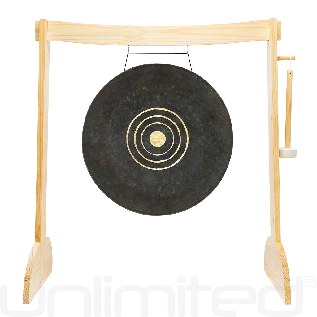 24" to 26" Gongs on the Small Lunaphonic Wood Gong Stand