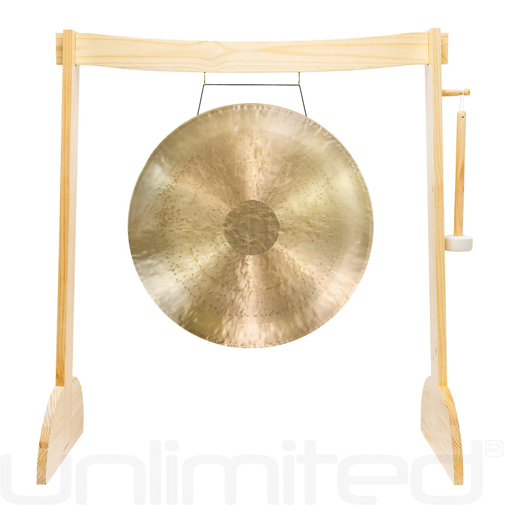 24" to 26" Gongs on the Small Lunaphonic Wood Gong Stand