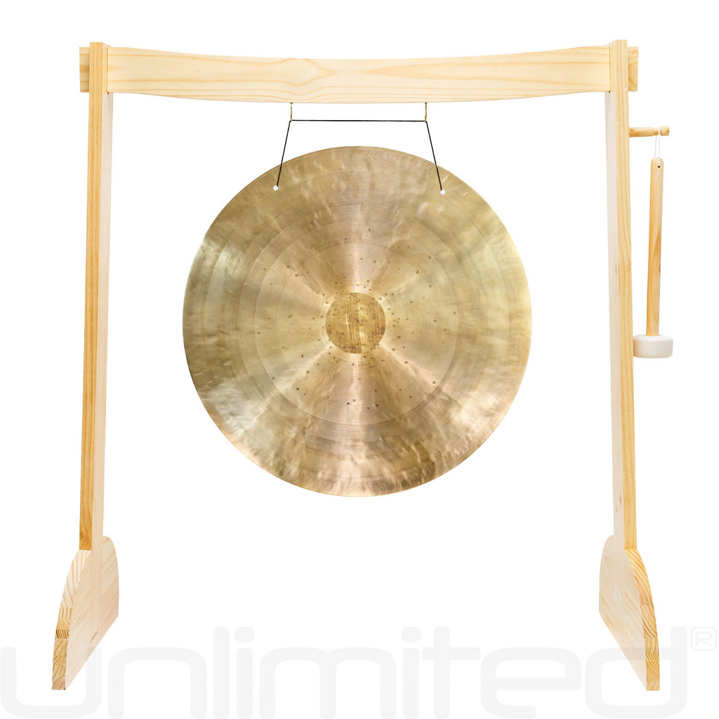 24" to 26" Gongs on the Small Lunaphonic Wood Gong Stand