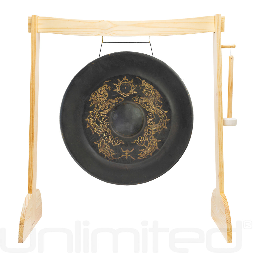 20" to 36" Vietnamese Dragon Gongs on Stands