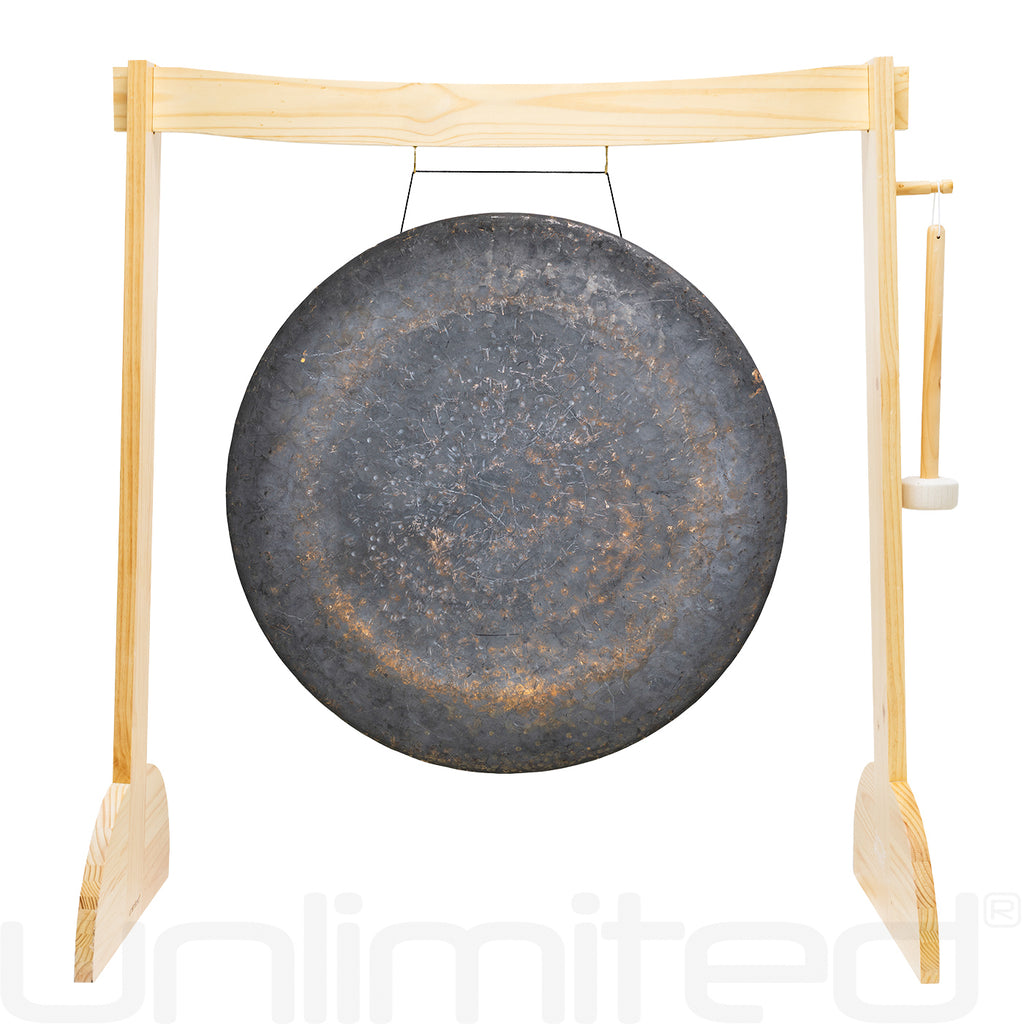 32" Gongs on the Lunaphonic Wood Gong Stand