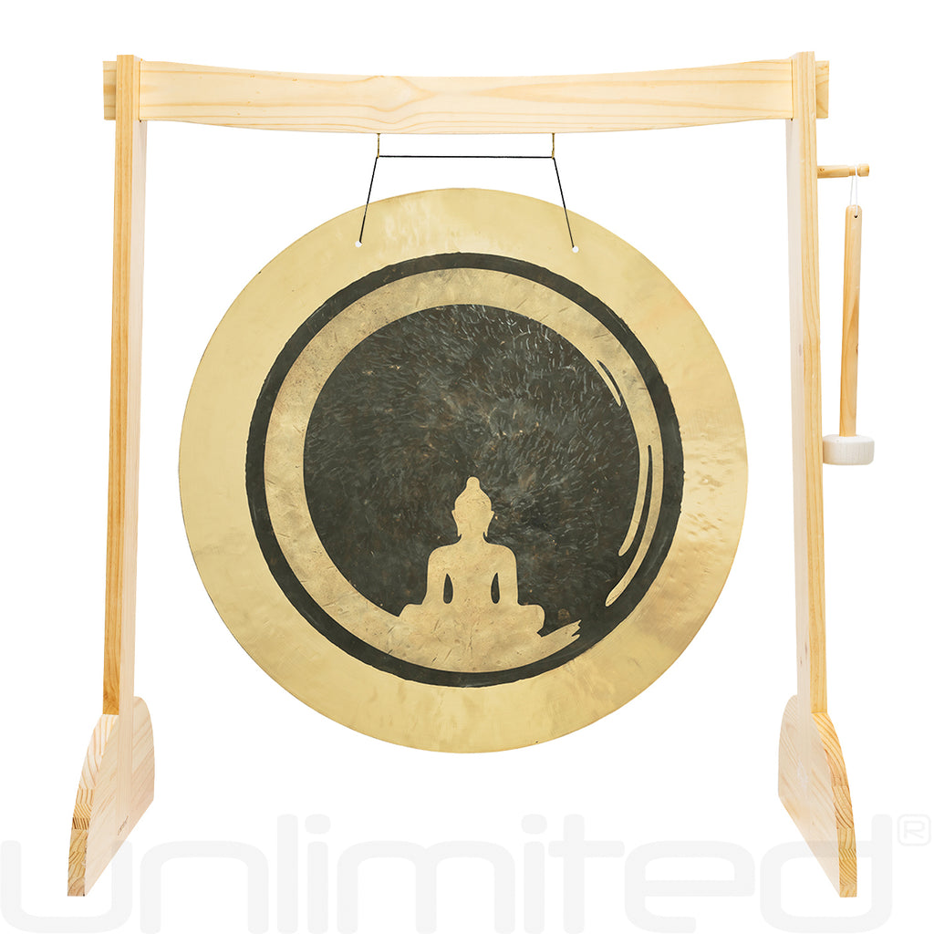 38" Buddha Wave Gongs on Stands