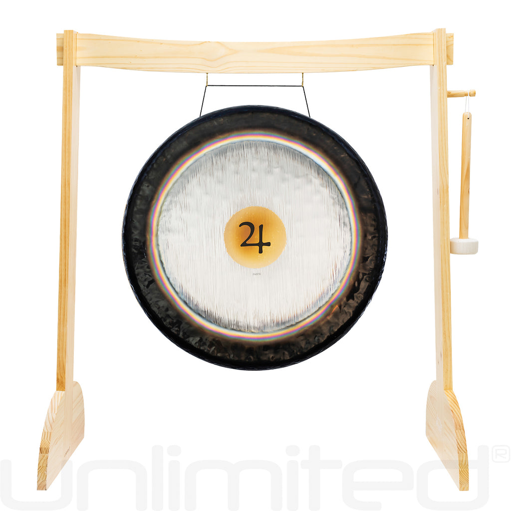 24" to 38" Paiste Planetary Tuned Gongs on Lunaphonic Gong Stand