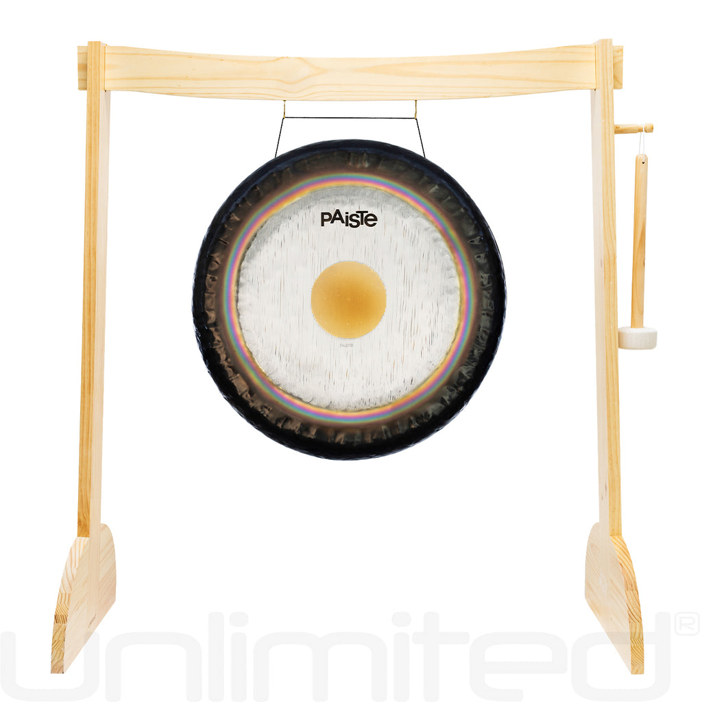 24" to 30" Paiste Symphonic Gongs on Small Lunaphonic Gong Stand