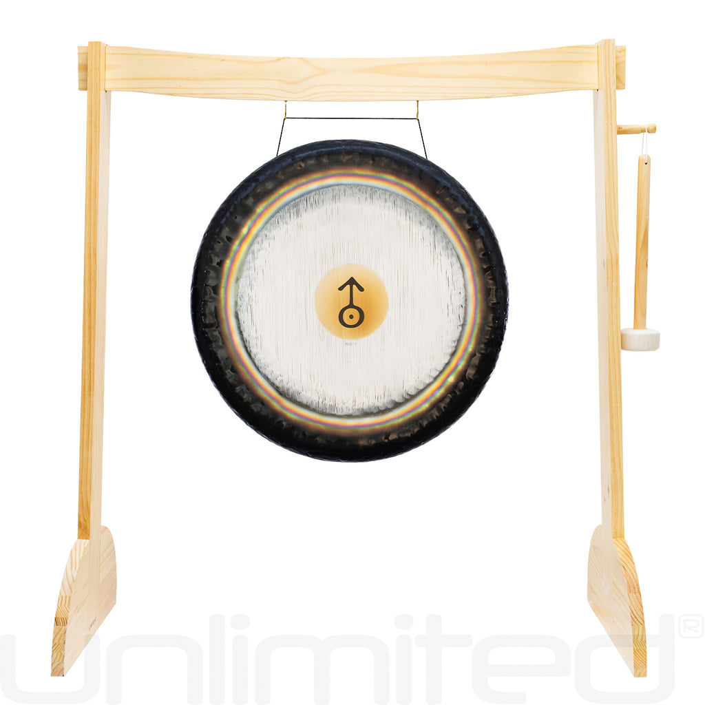24" to 38" Paiste Planetary Tuned Gongs on Lunaphonic Gong Stand