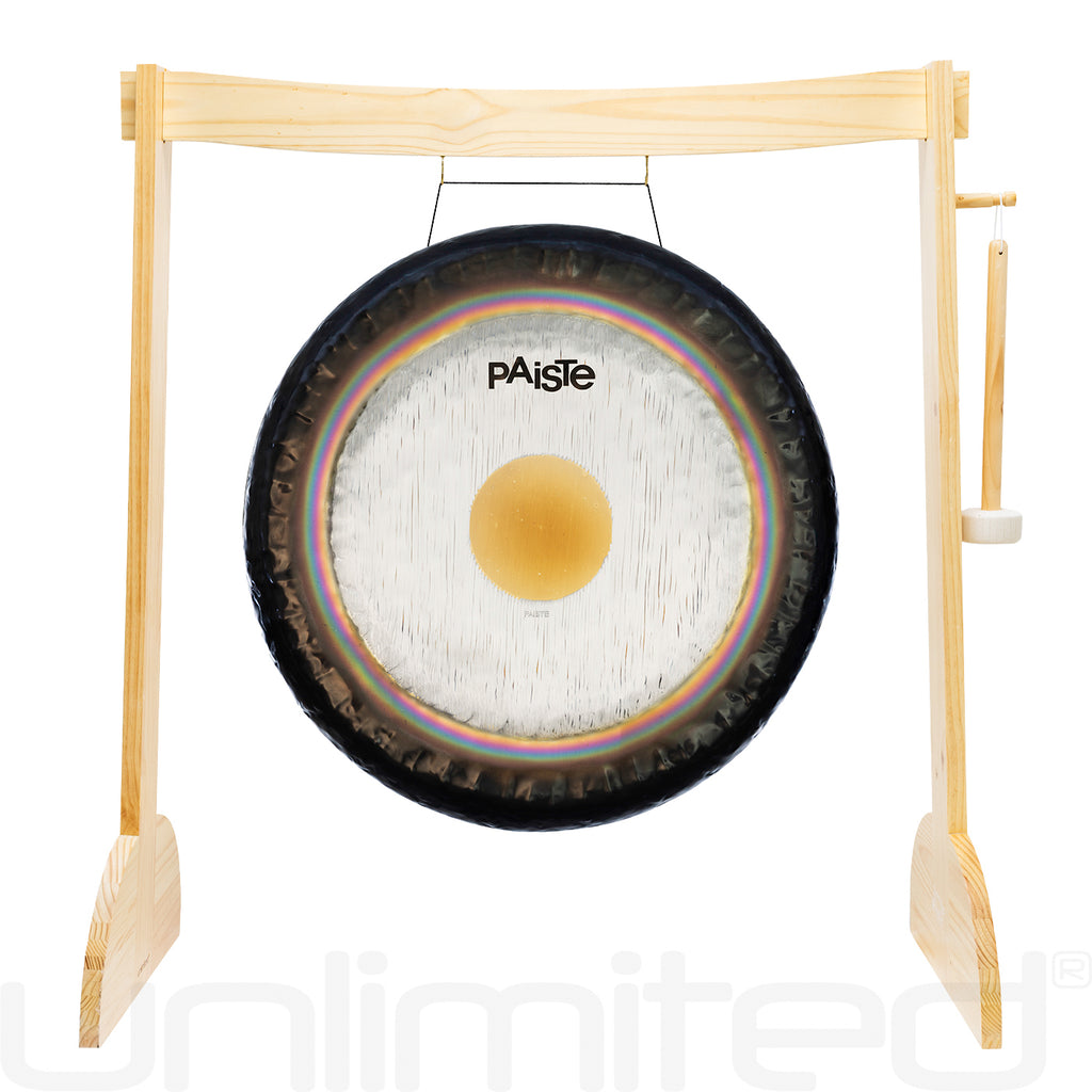24" to 30" Paiste Symphonic Gongs on Small Lunaphonic Gong Stand