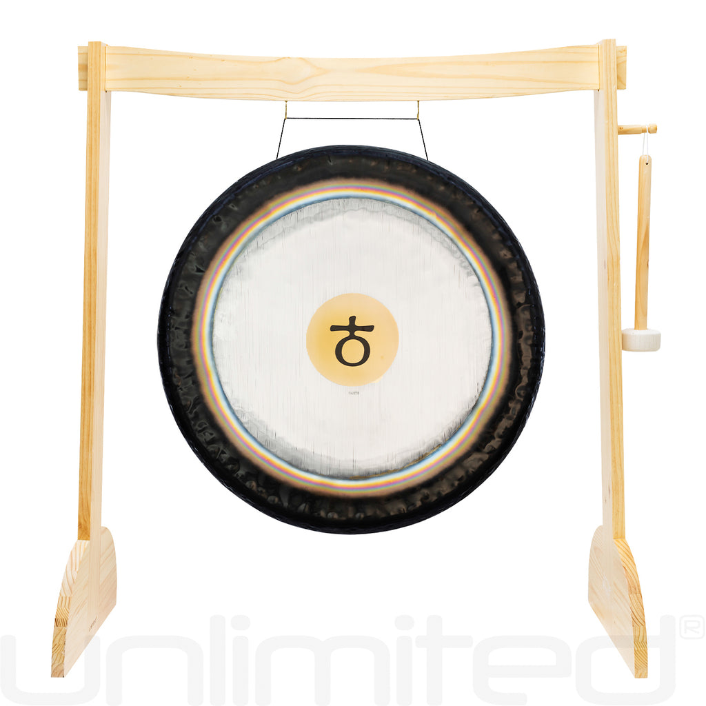 24" to 38" Paiste Planetary Tuned Gongs on Lunaphonic Gong Stand