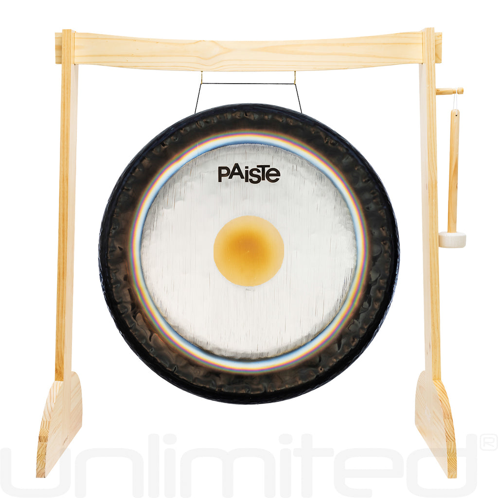 24" to 30" Paiste Symphonic Gongs on Small Lunaphonic Gong Stand