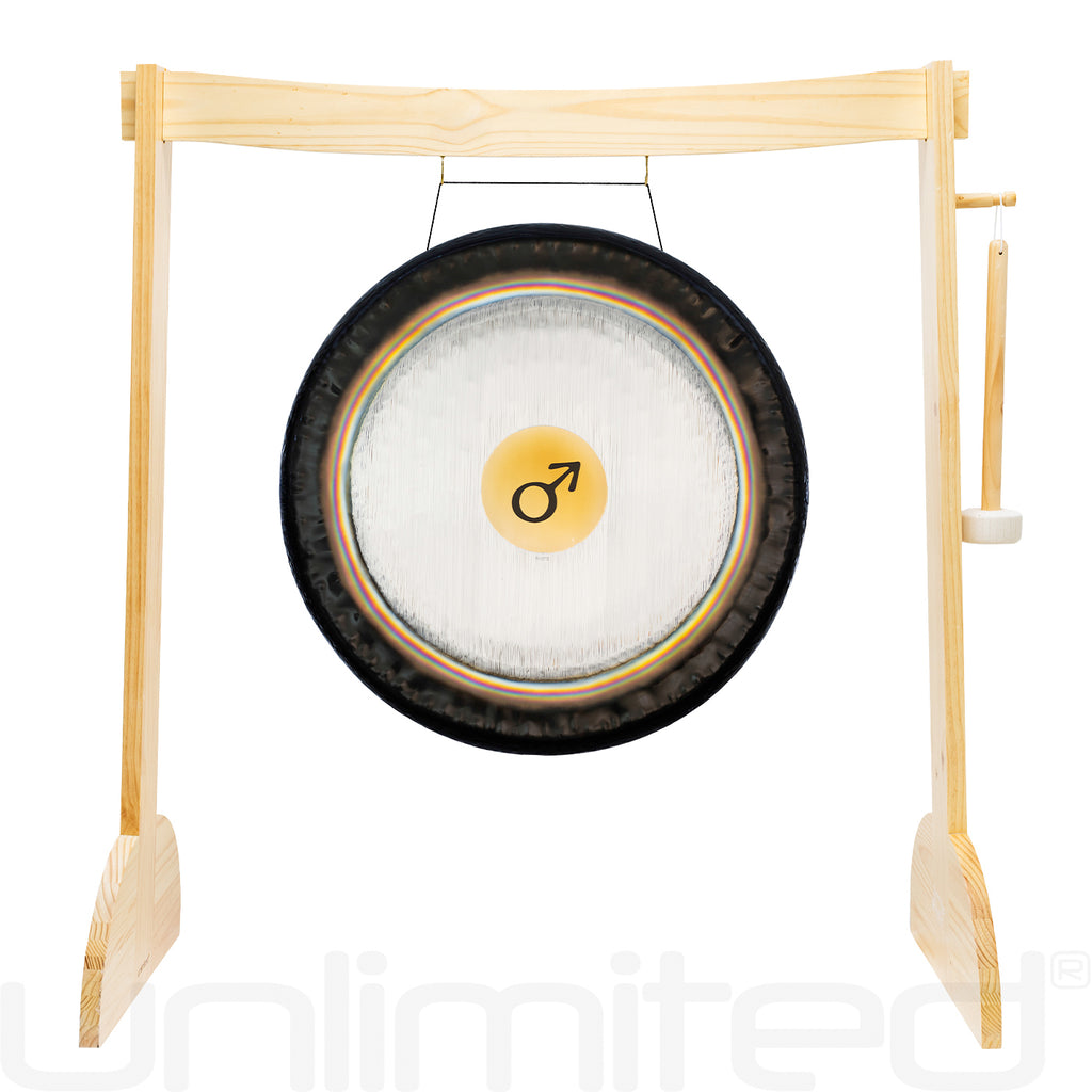 24" to 38" Paiste Planetary Tuned Gongs on Lunaphonic Gong Stand