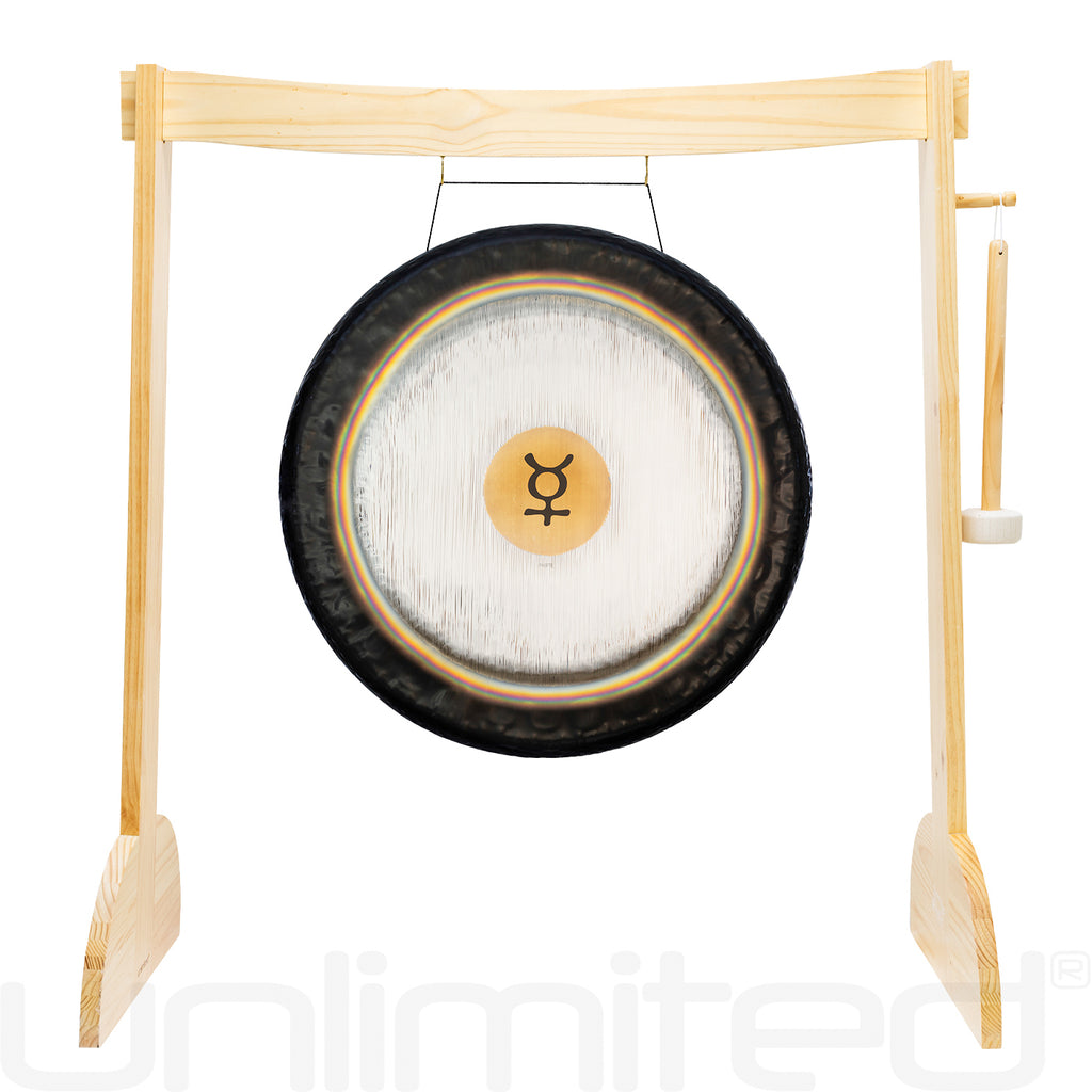 24" to 38" Paiste Planetary Tuned Gongs on Lunaphonic Gong Stand
