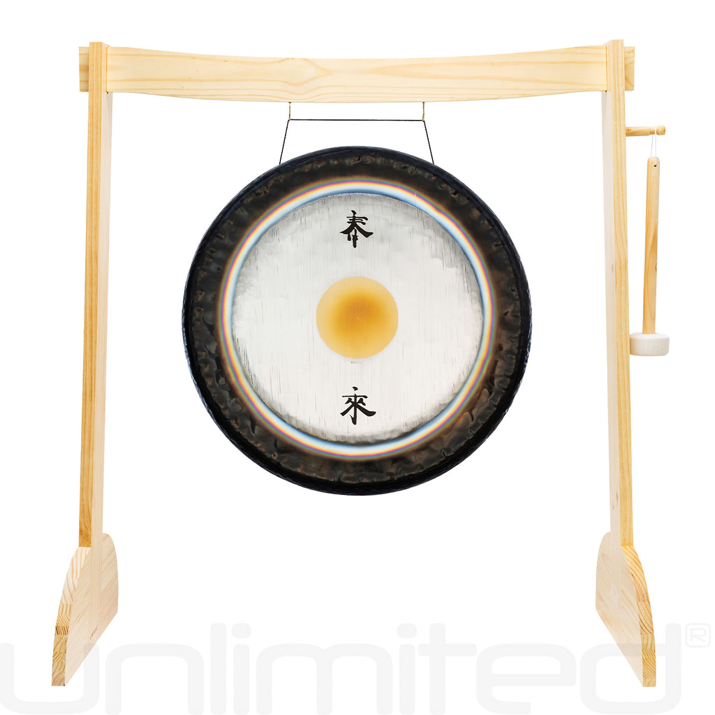 32" to 38" Paiste Symphonic Gongs on Large Lunaphonic Gong Stand