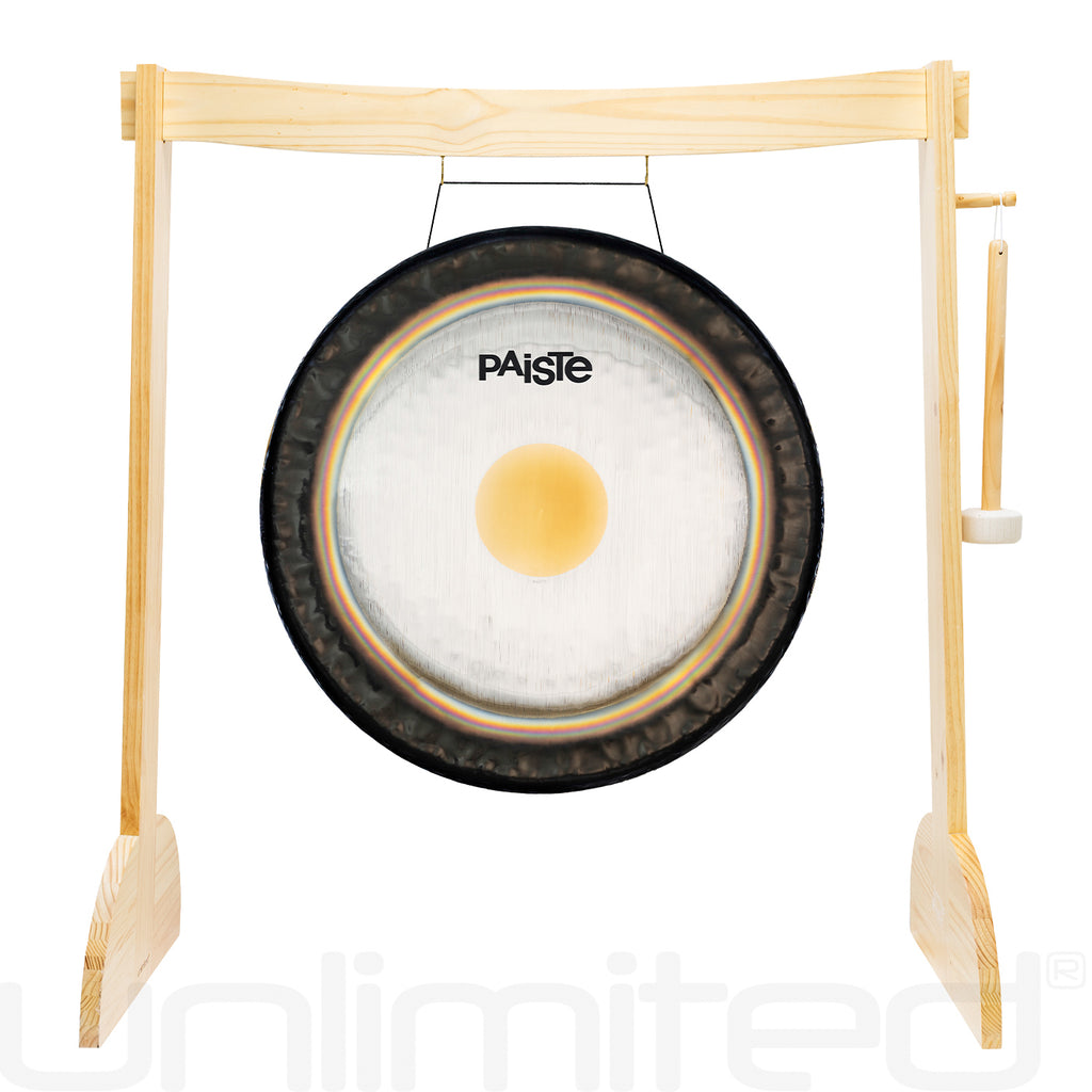 32" to 38" Paiste Symphonic Gongs on Large Lunaphonic Gong Stand