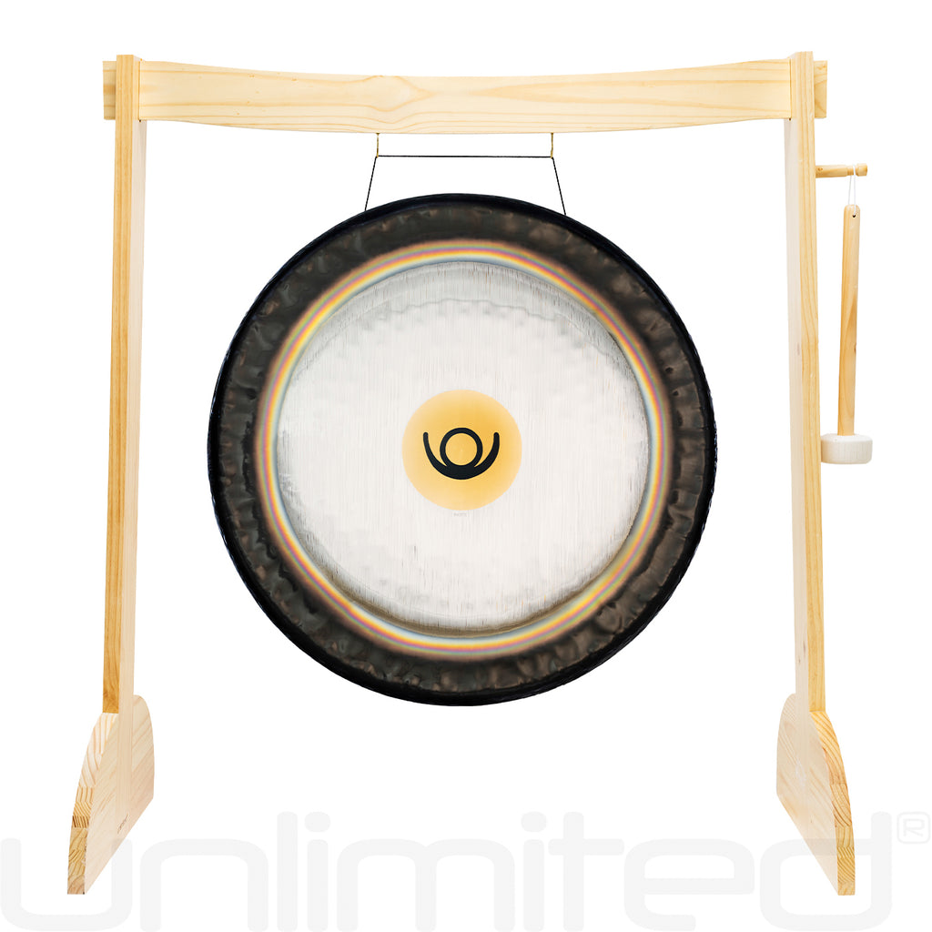 24" to 38" Paiste Planetary Tuned Gongs on Lunaphonic Gong Stand
