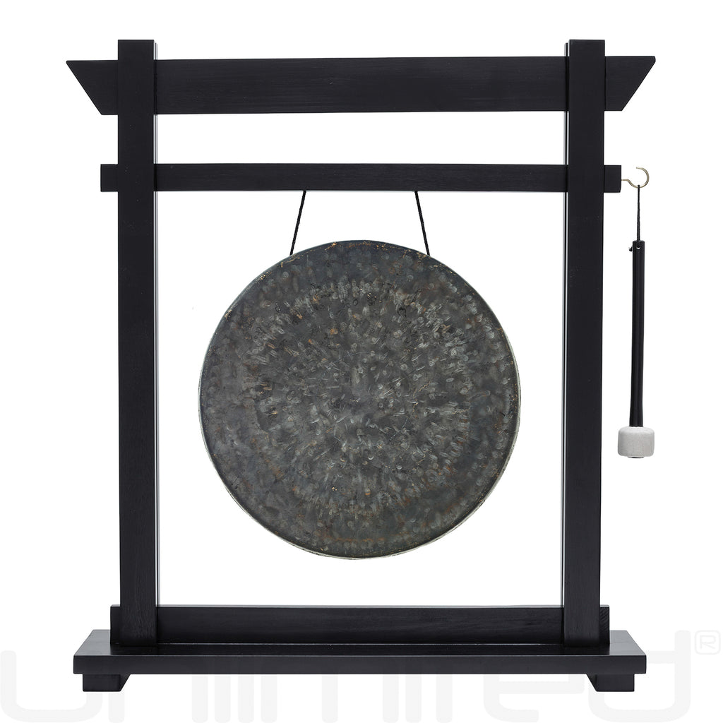 14" Gongs on Black Moksha Joe Stand