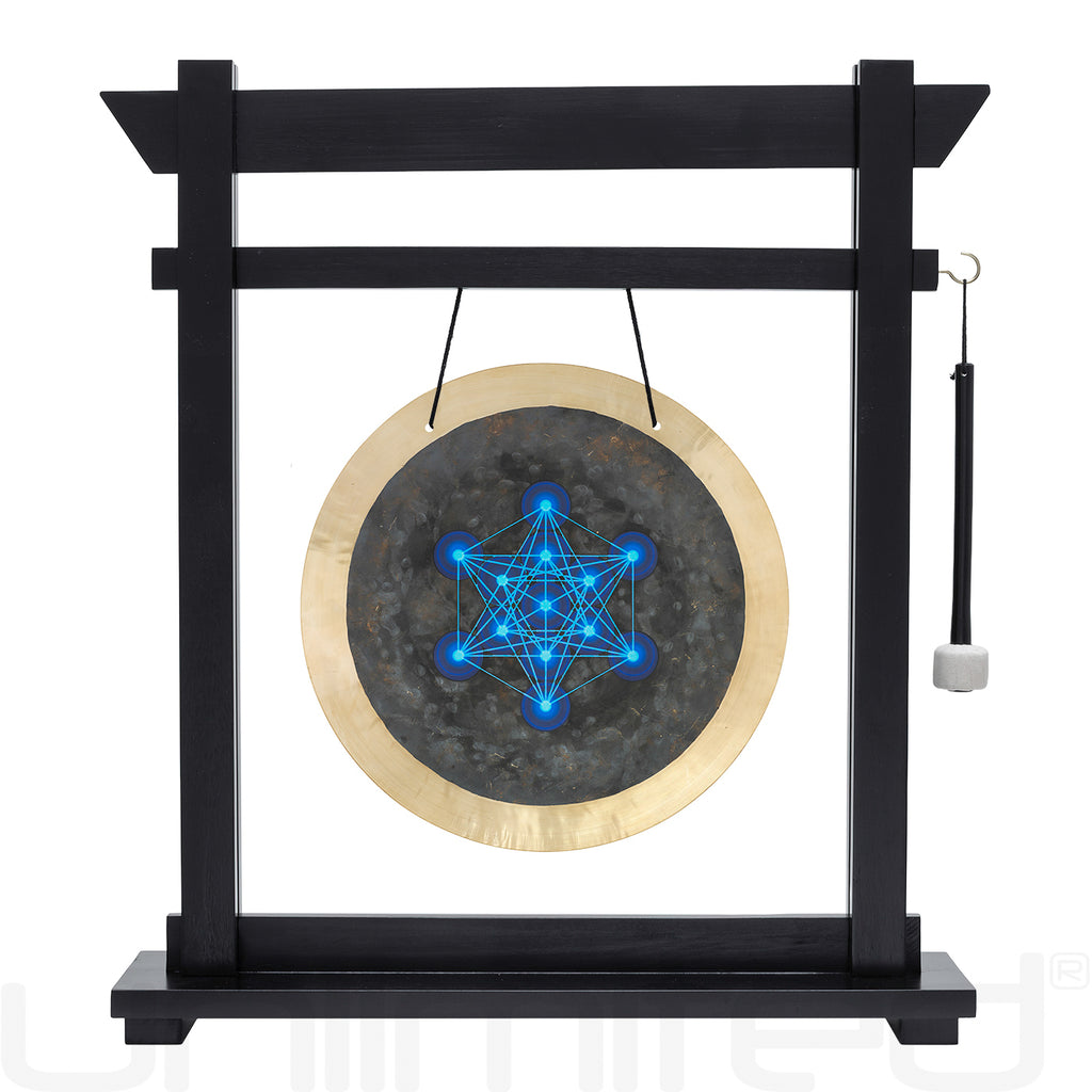 14" Metatron Deep Breath Gongs on Stands