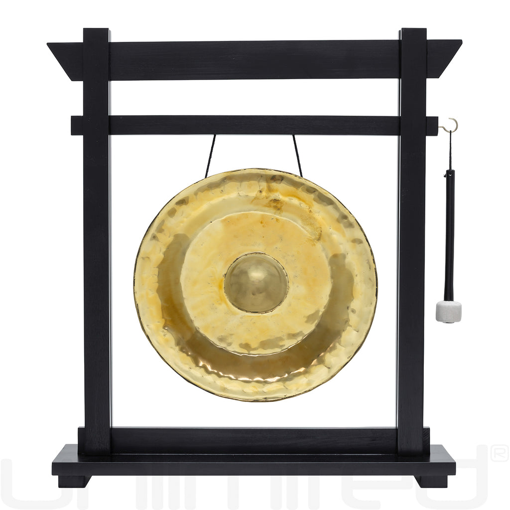 Thai Golden Nipple Gongs on Stands