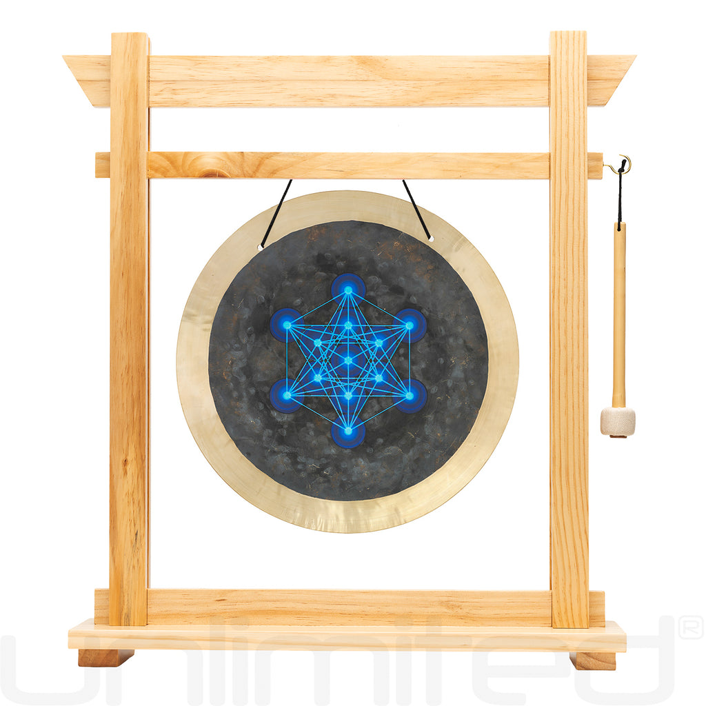 14" Metatron Deep Breath Gongs on Stands