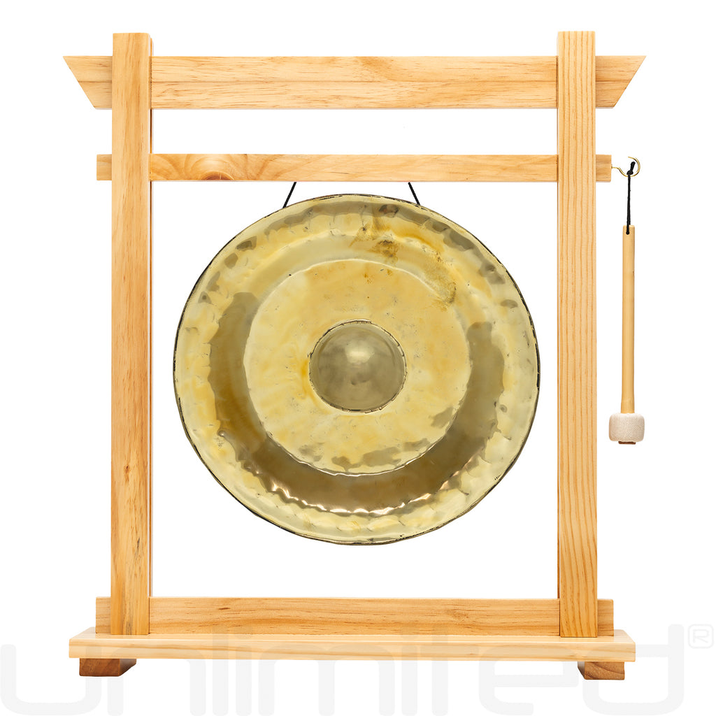 Thai Golden Nipple Gongs on Stands