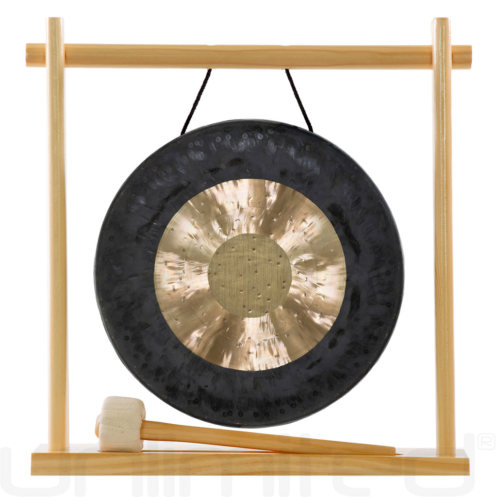 8" to 10" Gongs on My Little Pagoda Gong Stand