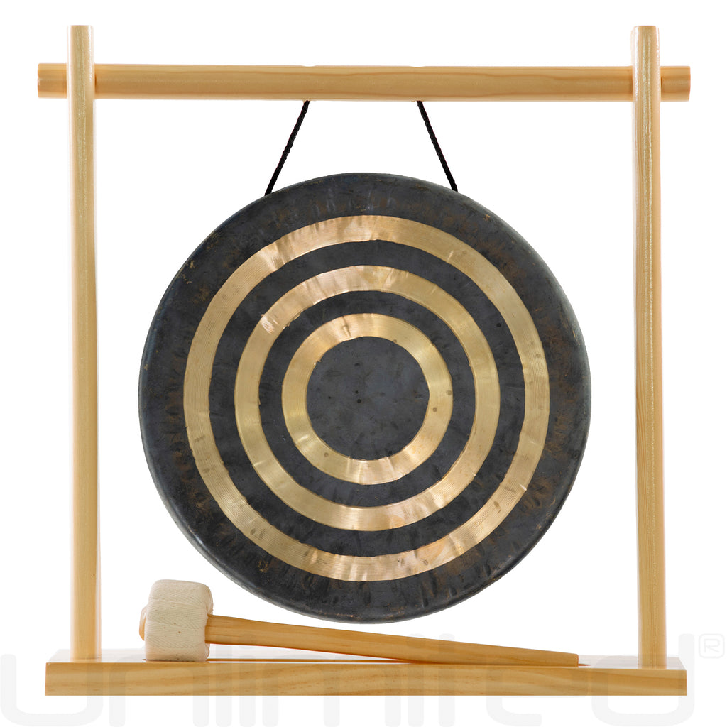 8" to 10" Gongs on My Little Pagoda Gong Stand