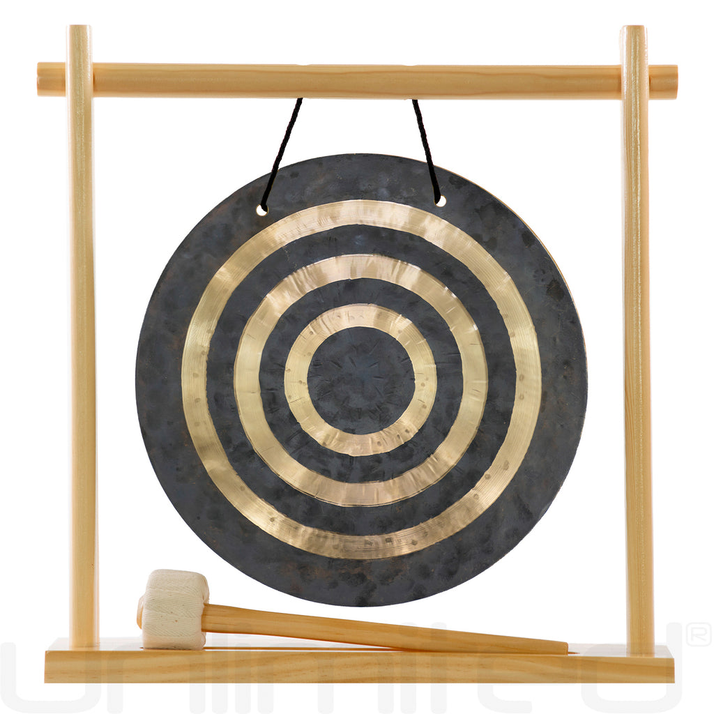 8" to 10" Gongs on My Little Pagoda Gong Stand