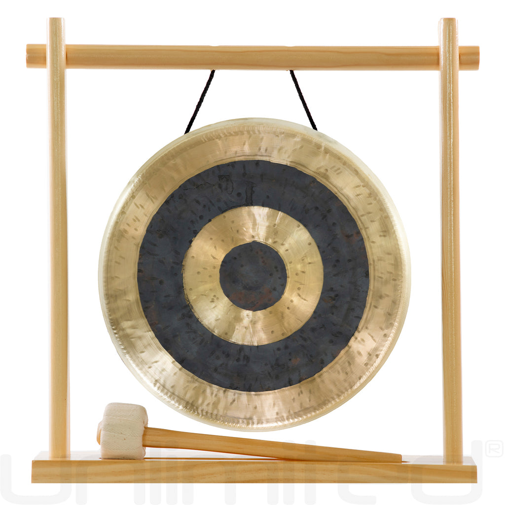 8" to 10" Gongs on My Little Pagoda Gong Stand