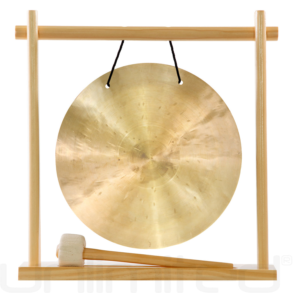 8" to 10" Gongs on My Little Pagoda Gong Stand